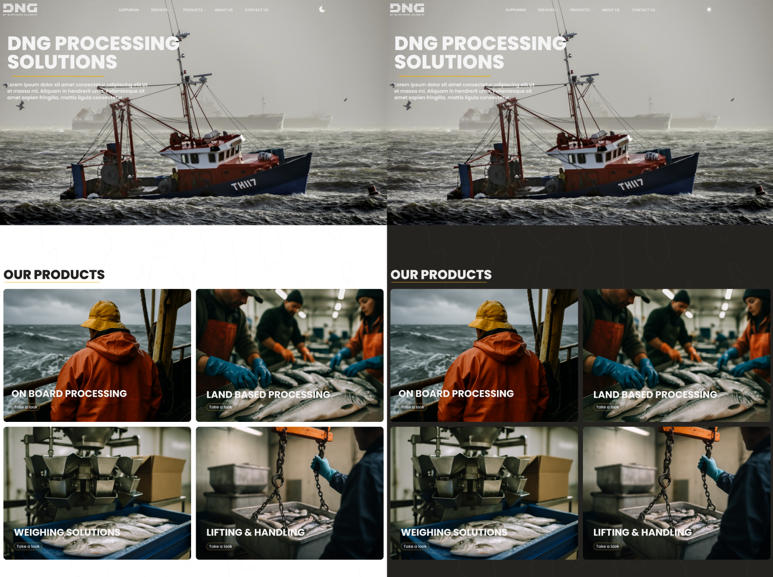 Screenshot of the slipp web design